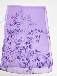 1pc Women's Fashion Thin Chiffon Printed Scarf Headwrap Suitable For Daily Wear - Multicolor - View 2