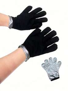 1 Pair Unisex Sauna Moisturizing Gloves, Anti-Dryness, Anti-Darkening, Anti-Sweat Training Hand Protection - Multicolor - View 2