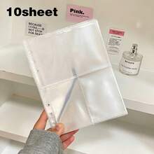Sticker Storage Binder Memo Pad Sticker Organizer Reusable Sticker Book Collection Album A5 Sticker Collection Paper, With Blank Release Transparent Sticker Loose-Leaf Binder Album - A - View 11