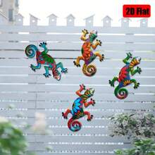 Home Decor Wall Hanging Beautiful Gecko Wall Decor - Gecko 4PC - View 2