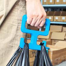 3D Printed Plastic Bag Hook Tool, Heavy Duty Portable Non-Slip Handle, Multi-Hook Mounting Device, Suitable For On-Site Storage And Hanging Plastic Bags - Multicolor - View 1