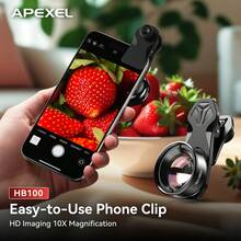 APEXEL 100mm Macro Lens Kit, Professional Phone Camera Lens For Close-Up Photography, Portable Universal Smartphone Lens Accessory Compatible With IPhone Android. - A - View 8