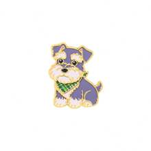 Cute Dog Enamel Pins Set, Pug Bichon Corgi Schnauzer French Bulldog Lapel Brooches, Metal Badges For Backpack Jacket Decor, Lover Gift For Dog Lovers - Multicolor - View 14