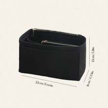 1pc Multi-Functional Inner Bag, Makeup Bag, Toiletry Bag, Storage Bag, Foldable And Detachable Inner Bag, Compartment Organizer Bag, Portable Storage Bag, Inner Bag - Black - View 10