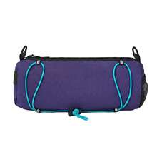 Purple Bicycle Handlebar Storage Bag Nylon Water‑Repellent For Road Mountain Bike Phone Wallet Cycling Essentials Quick Install - Purple - View 7