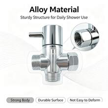 3-Way Shower Diverter Valve, G1/2 Inch Universal Thread Interface, Zinc Alloy Construction, Multi-Scene Flexible Installation, Sturdy Durable Shower Switch Valve For Bathroom Shower System - G 1/2" - View 5