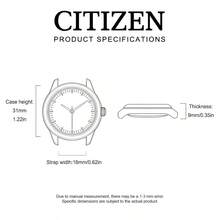 Citizen FD1010‑53E Premium Women's Gift Wrist Watch, ‑Drive Movement 5BAR Water Resistant Dress Watch - Silver - View 9