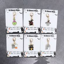 6pcs/12pcs Halloween Party Keychain Set, Cute Alloy Keyring Pendant, Unisex, Ideal Holiday Party Gift, Multi-Functional Bag Charm, Halloween Gift. - Multicolor - View 3