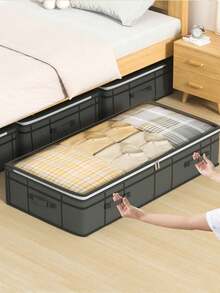 XD Extra Large Underbed Storage Box, Multiple Sizes, Large Capacity Flat Drawer Design, Suitable For Storing Clothes, Blankets, Seasonal Clothing, Space-Saving Bed Frame Storage, Multi-Functional Wardrobe Storage Box - Multicolor - View 5