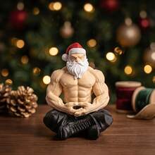 Best-Selling Muscular Santa Claus Desktop Decor Figurine Christmas - Multicolor - View 8