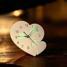 Double Heart & Round Clock Mold, Suitable For Epoxy Resin Casting, DIY Arabic Numeral Silicone Mold, Used For Wall Clocks, Handicrafts, Resin Casting, Perfect For Making Clock Gifts - Round Diamond Face Watch Mold - View 7