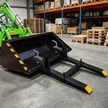 Heavy Duty Clamp-On Pallet Forks For Tractor Skid Steer Loader, Quick Attach Debris Forks - Black - View 5