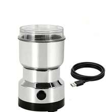 USB Coffee Grinder Suitable For Grinding Coffee Beans, Spices, And Nuts, Meeting Daily Kitchen Needs. - Silver - View 2