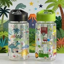 Colorful Cute Pattern Leak-Proof Transparent Straw Cup, Lightweight Adorable Daily Water Cup For Outdoor Camping And Picnic - Multicolor - View 4