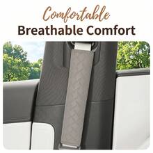 3PCS Embossed PU Leather Car Interior Accessories, Includes 1 Armrest Pad + 2 Shoulder Covers, Dual Storage Pockets Or No Storage Pockets Optional, All Season Use, Durable And Anti-Slip, Holiday Gift, Suitable For Most Vehicles - Armrest Shoulder Pad Cover - View 5