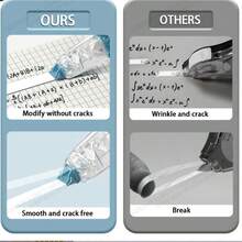 5pcs Premium Whiteboard Correction Tape, Retractable Elegant Design, Suitable For Office And Study Supplies - Fast, Clean, Easy To Use, Economical And Cute - Multiple Styles - View 4