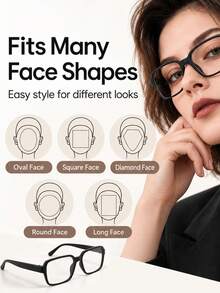 Blue Light Filtering Glasses, Modern Minimalist Design, Comes With Glasses Case; Can Reduce And Filter Blue Light Emitted From Screens, Perfect For Computer Users, Indoor Office And Short-Term Outdoor Use. - Glasses [Minimalist Modern Style] - View 11