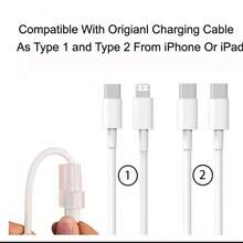 2pcs Cat Paw Pattern Cable Protector Sleeve, Compatible With Apple Phone Accessories Data Cable Protector - Durable, Anti-Cracking, Elegant Design - Multicolor - View 7