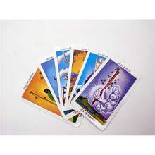 English And Spanish Language Rider Waite Tarot Cards A Set 78-Card Board Game Playing Decks - Yellow - View 5