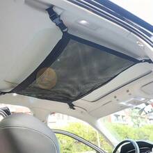 Adjustable Multi-Layer Car Ceiling Cargo Net - Suitable For SUV, Long-Distance Travel Storage Bag, Applicable For Tents, Blankets, Toys, Etc., Vehicle Cargo Management | Reachable Net | Durable Fabric - Multiple Styles - View 10