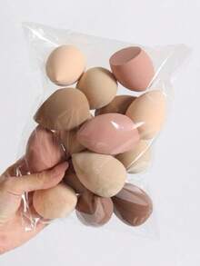 4pcsMulti-Color Makeup Sponge Set, Teardrop & Slant Cut & Gourd Shape, Wet & Dry Use Foundation Blending Sponge, Soft Reusable Cosmetic Puff For Face Makeup - Multicolor - View 6