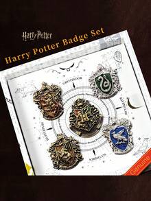 Harry Potter 1個/5個裝復古徽章 四大學院胸針 哈利波特系列周邊禮物 背包徽章時尚裝飾品 生日禮物 朋友畢業禮 開學禮物 - 彩色 - 查看 15