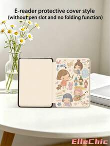 Cute Cartoon Girl Protective Case Compatible With IPad Air 8(M4)2026(11-Inch), Air 4/5 10.9 Inch, 7/8/9th 10.2 Inch, Built-In Pencil Slot Compatible With Samsung Tab S6 10.4 Inch, Compatible With Kindle 11th Gen(2022/2024), Kindle Clara 2E, Clara Colour, Clara BW (6-Inch) And Libra Colour (7-Inch),Cute Girly And Stylish Design, Birthday And Holidays. - Multicolor - View 9
