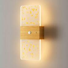 Modern Crystal Motion Sensor Wall Lamp, LED Smart Sensor Acrylic Wall Light, Wireless LED Wall Lamp, Battery-Powered Night Light, Adjustable Color Temperature And Brightness, Suitable For Hallways, Bathrooms, Bedrooms, Home Decoration, Living Room - Square Multicolor - View 10