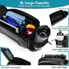NEWBOLER Hard Shell Bicycle Trunk Bag 8L Large Capacity Bike Bag Waterproof Bike Rear Seat Rack Bag - Multicolor - View 5