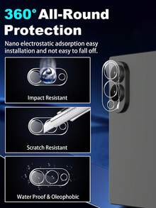 1+1 Pack [2026 New] 9H Tempered Glass Screen Protector + Camera Lens Protector ForSamsung Galaxy Z Fold 8/Z Fold 8 Ultra/Z Fold7/Z Fold 6/Z Fold 5, HD Clear, Anti-Scratch, Anti-Fingerprint, Bubble Free, Easy Install, Case Friendly, All-In-One Kit - Clear - View 7