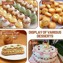 12pcs Piping Tips Bag + 1pc White Connector Stainless Steel Multi-Pattern Piping Tip Set With Converter Home Baking Cake Cupcake Cream Piping Tools Multi-Size Extrusion Tips Cookies Macarons DIY Dessert Decoration Baking Accessories Full Set - View 7