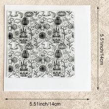 Halloween Clear Silicone Stamp, Pumpkin Witch Ghost For DIY Scrapbooking Card Making Journal Paper Craft Decor - Halloween-1 - View 7