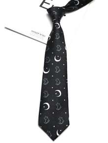 1pc Animal Pattern Funny Tie For Men & Women Suitable For Party Casual Street Daily Wear - Multicolor - View 2