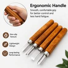 Carving Knife Set, Woodworking Hand Carving Knives, Printmaking Rubber Stamp Carving Tools, Student DIY Craft Knives - A - View 4