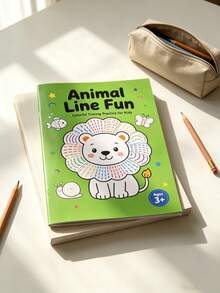 Children's Fun Animal Line Tracing Training Notebook, Early Education Animal Line Coloring Practice Book, Animal Identification Enlightenment, Back To School Learning Materials, Teacher Classroom Reward Small Gifts, Christmas/National Day Gifts - Multi-color - View 3