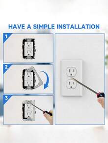 5/2/1pc Wall Plate Spacers, Power Outlet Spacers, Outlet Repair, Metal Flush Mounting Plates For Power Outlet Repair, Fix Loose Outlets And Electrical Boxes, Rust-Resistant, Wear-Resistant, Durable, Suitable For Indoor And Outdoor Use, Can Be Used With Switches, Outlets And Other Wall-Mounted Electrical Equipment. Whether In Home, Office Or Spaces With Power Outlets, These Spacers Provide A Perfect Fit - A - View 7