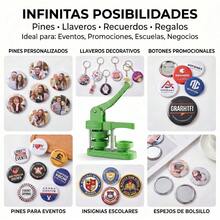 Kit de máquina para hacer botones de 58mm (2.25 pulgadas): Kit de máquina para hacer pines con suministros DIY de 100 juegos, máquina para hacer botones de operación manual para pines - A - Ver 5