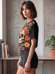 Women T-Shirts - Black - View 3