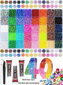 15/24/40 Warna 4mm Rhinestone Resin Datar Berwarna-warni, Batu Permata Buatan Tangan Bulat Lepas, Cocok untuk Seni Kuku, Dekorasi Casing Ponsel, Pembuatan Perhiasan, Scrapbooking, Pembuatan Kartu dan Seni Resin, Proyek Kerajinan Tangan DIY Warna Campuran - 4 mm - View 14