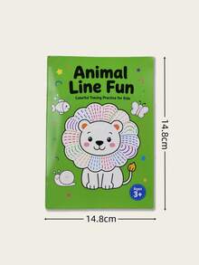 Children's Fun Animal Line Tracing Training Notebook, Early Education Animal Line Coloring Practice Book, Animal Identification Enlightenment, Back To School Learning Materials, Teacher Classroom Reward Small Gifts, Christmas/National Day Gifts - Multi-color - View 10