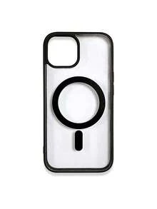 1pc 5-Style Optional Contrast Border Magnetic Large Window Transparent Phone Case, Ins Minimalist Phone Case, Built-In Magnetic Ring Supports Wireless Charging; Covers, A Style Transparent Border / B Style Light Pink Border / C Style Vibrant Orange Border / D Style Classic Black Border / E Style Light Gray Border, Raised Lens Full Coverage Anti-Drop Soft Shell, Minimalist Versatile Fashion Phone Case, Suitable For Personal Use, Birthday Gift Choice; Compatible With IPhone Case - Multicolor - View 45