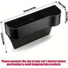 Car Seat Gap Storage Box, Multi-Functional Car Seat Storage Box, Can Store Mobile Phones, Keys, And Car Utility Accessories - A - View 3