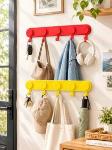 1pc Creative Magnetic Building Block Hook, Strong Load Bearing, High Decorative Value, Can Be Used As Door Hook/Key Hook/Clothes Hook, Suitable For Home Storage And Various Scenarios, Cute And Practical Home Storage Tool - View 7