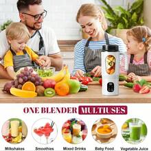 Cốc xay sinh tố cầm tay đa năng dung tích lớn cho trái cây và rau củ, cốc làm smoothie, xay tươi mọi lúc mọi nơi, dễ vệ sinh, nhiều màu lựa chọn - Nhiều màu - Xem 6