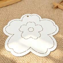1Pc Fabric Flower Pillow Sewing Template, DIY Flower Pattern Quilting Stencil, Patchwork Template Available In Two Sizes, Durable PET Template For Handmade Fabric Sewing, Quilting And DIY Handicraft Making, Perfect For Home Decoration - Classic - View 9