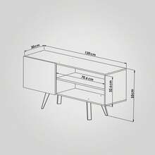 Television Stands & Entertainment Centers - Black and White - View 6
