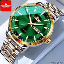 CTPOR Men's Dual Calendar High-End Business Watch, Fashionable Water-Resistant Luminous Quartz Watch, For Daily Birthday Holiday Gifts Halloween Christmas - Multicolor - View 11
