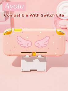 Ayotu بطانية حماية بنمط أجنحة كرتونية ونجوم، متوافق مع Switch، متوافق مع New Switch2(2025)/Switch NS/Switch OLED، يمكن تركيبه على القاعدة دون إزالة بطانية الحماية، بطانية حماية عالمي لوحدة التحكم بالألعاب، اكسسوارات ألعاب Switch، مضاد للسقوط، مضاد للانزلاق، مضاد للخدش، أنيق وجميل، مناسب لهدايا الخريف/عيد الميلاد/العودة إلى المدرسة/الشتاء والمناسبات الأخرى. - مشاهدة 8