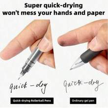 10/15/20/5pcs Liquid Ink Pens, Quick-Dry Signature Ink Pens, 0.5mm Black/Blue/Red Ink, School/Office Ballpoint Pens Back To School Essentials - Sets - View 6