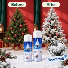 Festive Snow Spray For Tree, Window, Door Holiday Decoration, 250ml / 350ml – Non-Melting Effect - View 4